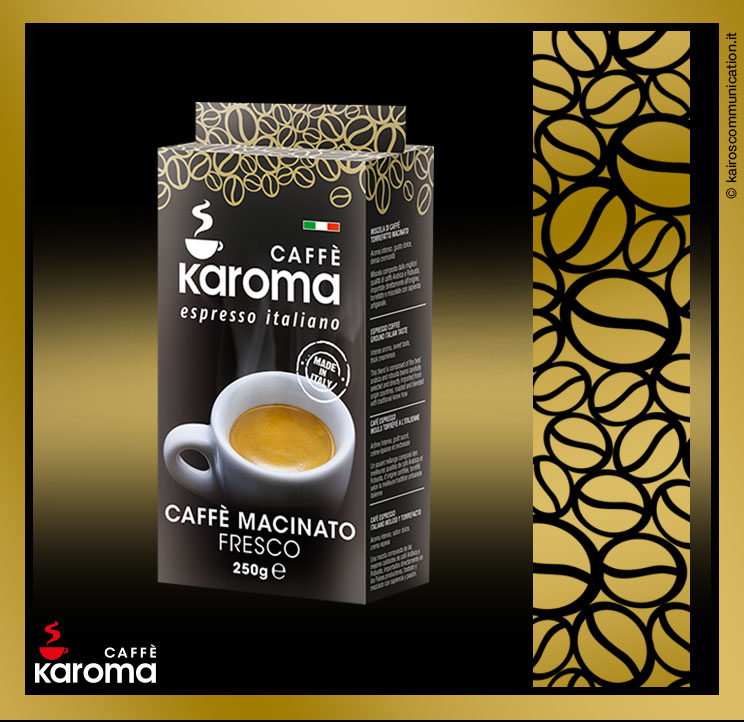 CAFÉ MOLIDO Karoma Luxury - Bote de 250 gr – Bitter Sugar Sapori Italiani